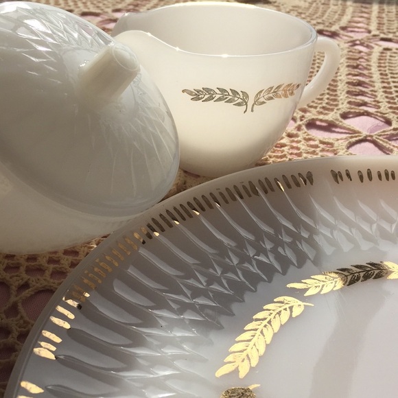 Federal Glass “Golden Harvest” Service for Six - Picture 6 of 7